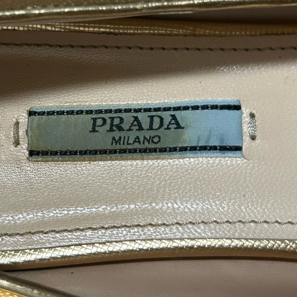 Prada gold flats - Picture 4 of 8